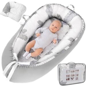 Baby Lounger Pillow for Newborn 0-24 Months